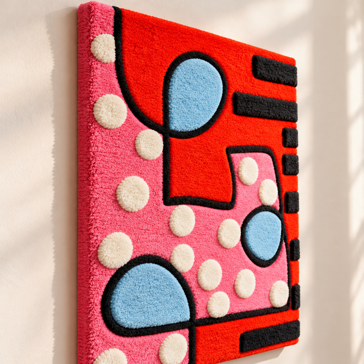 Pink Dot Tango by Norma Chung — angled relief view