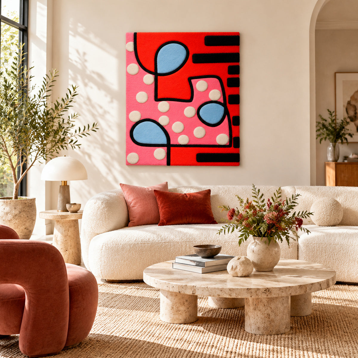Pink Dot Tango by Norma Chung — room setting