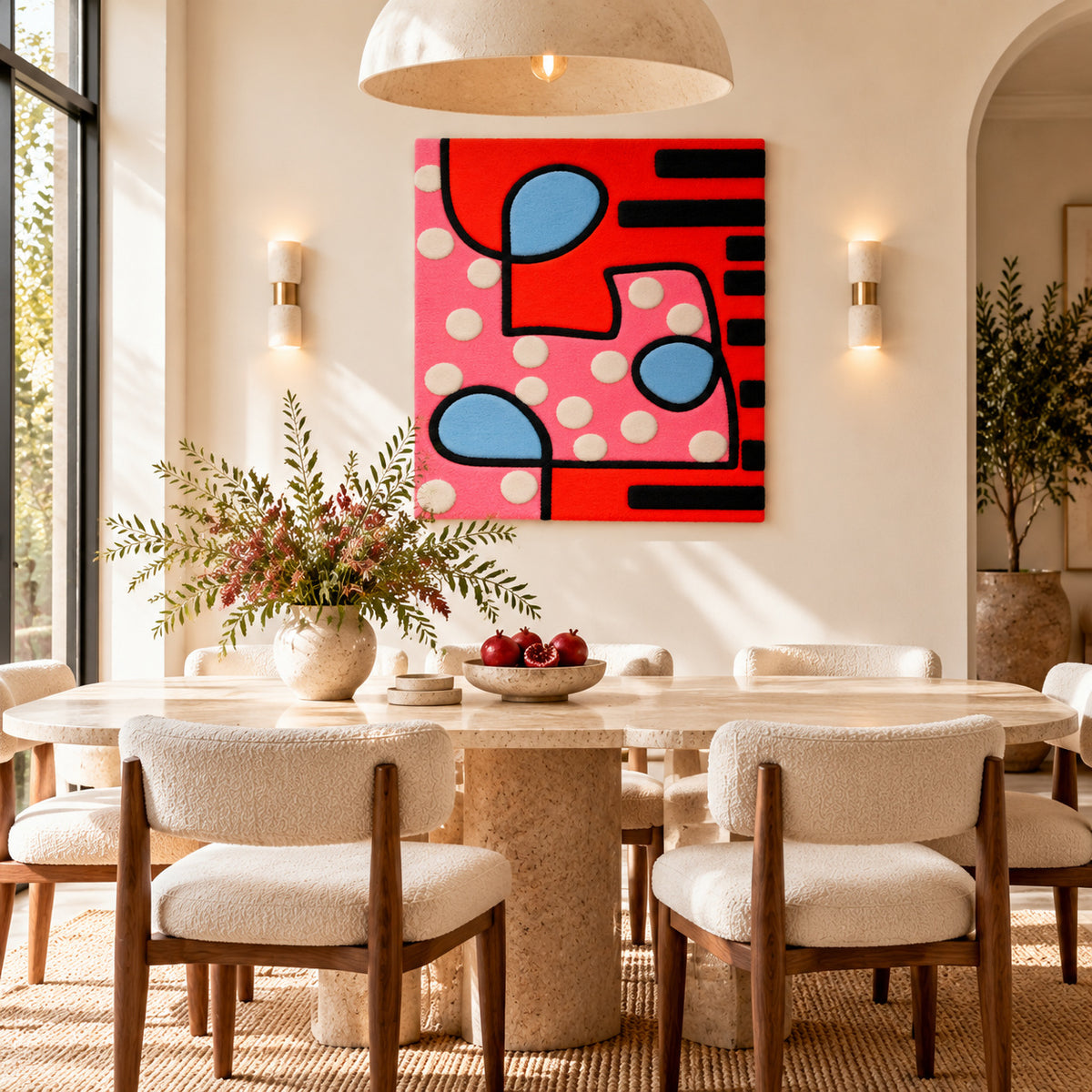 Pink Dot Tango by Norma Chung — room setting