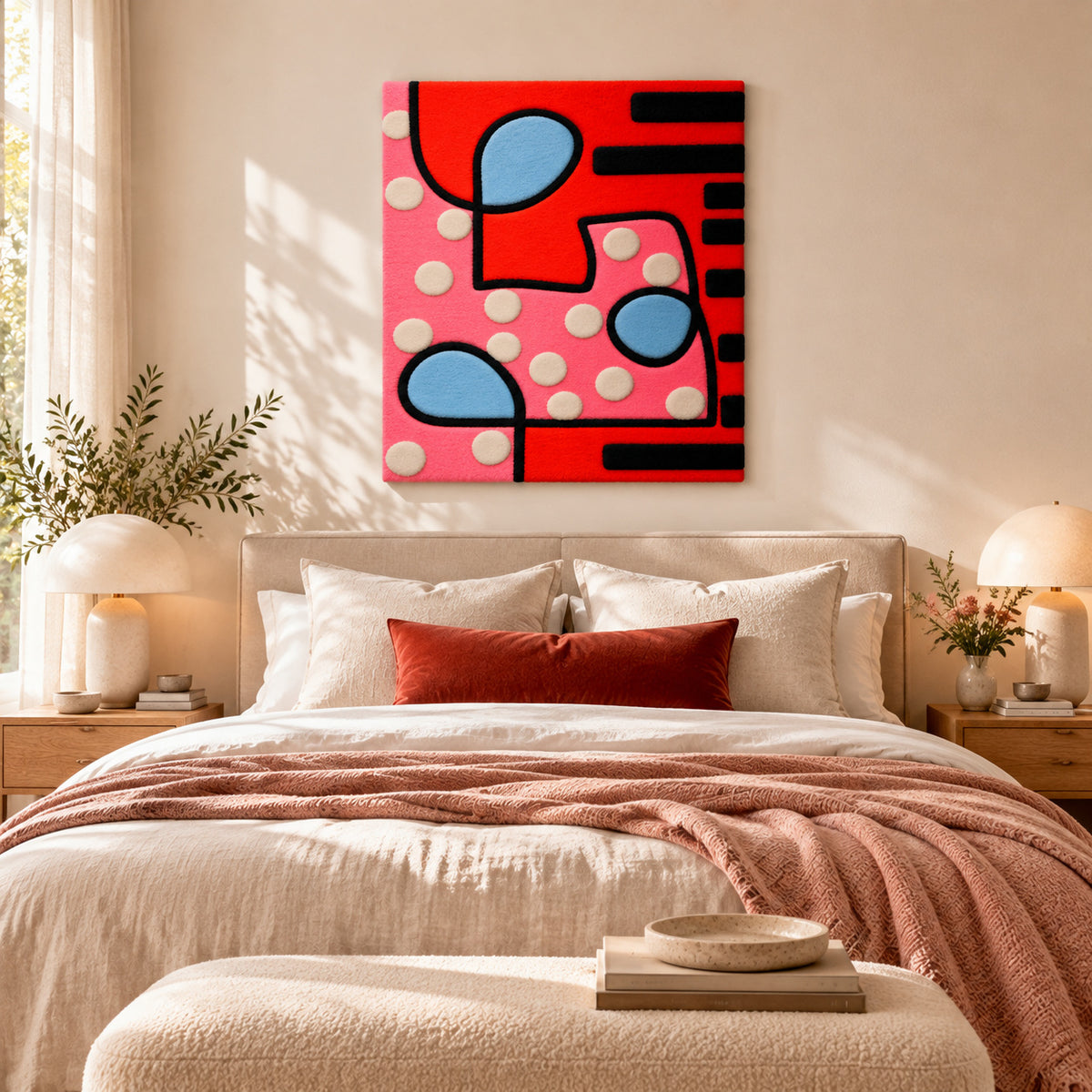 Pink Dot Tango by Norma Chung — room setting