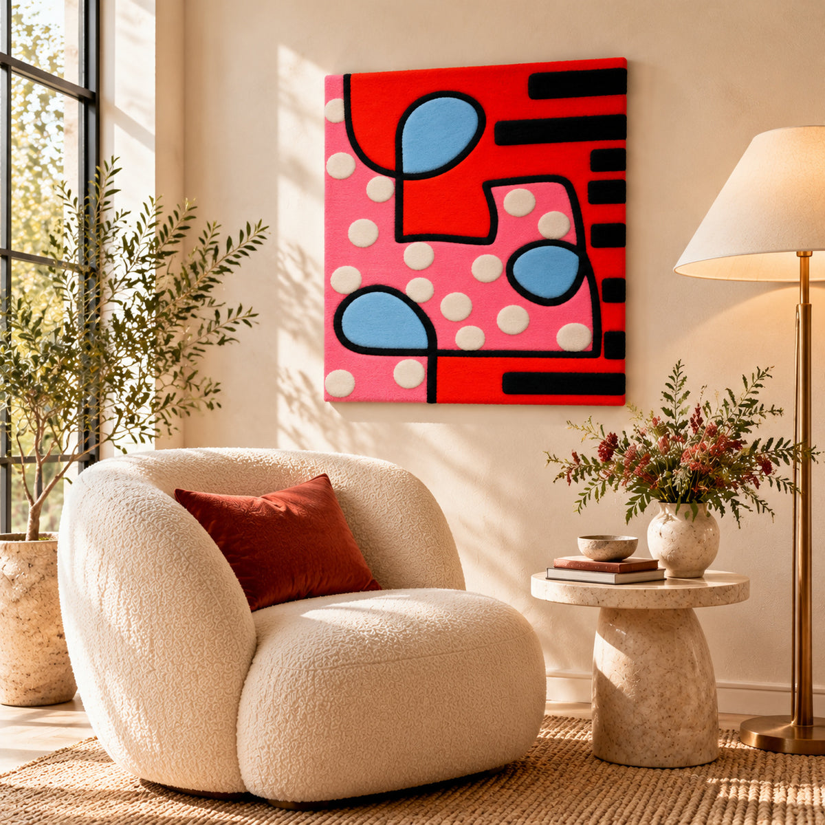 Pink Dot Tango by Norma Chung — room setting