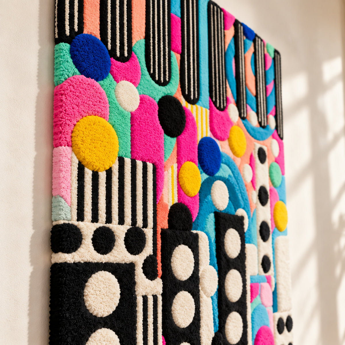 Polka Dot Parade by Norma Chung — angled relief view