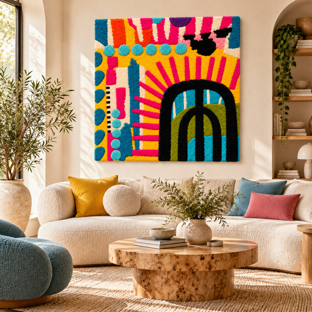 Sunburst Arches by Norma Chung — room setting [room-front]
