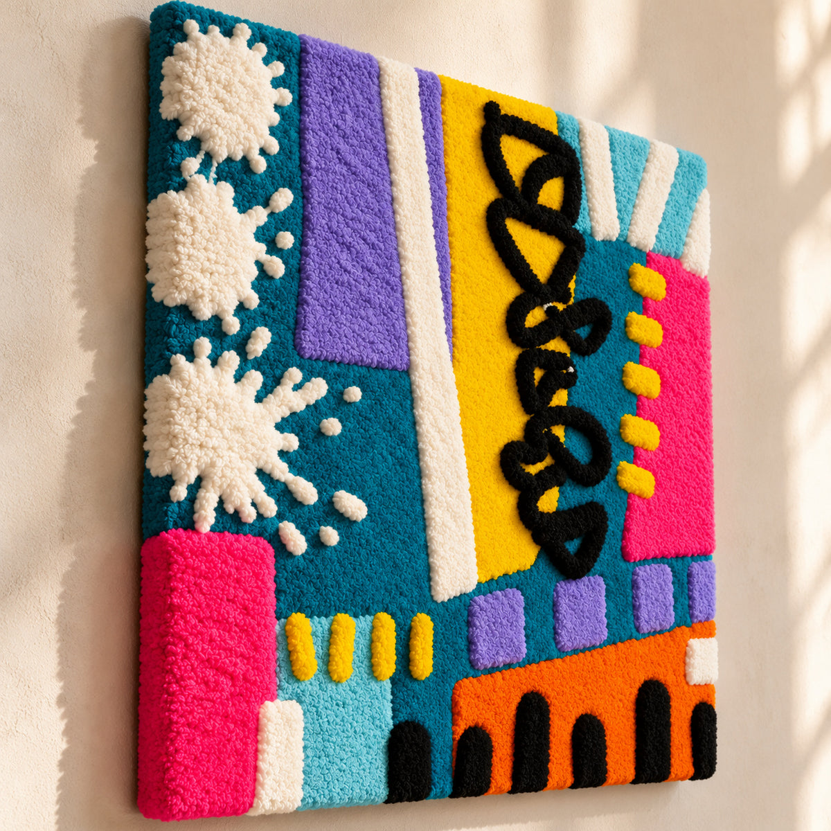 Sunburst Scribble by Norma Chung — angled relief view