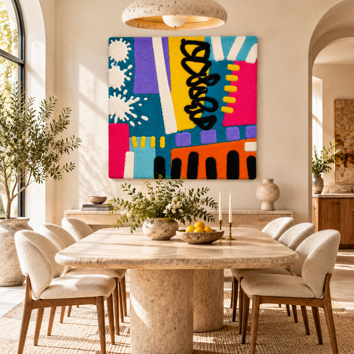 Sunburst Scribble by Norma Chung — room setting
