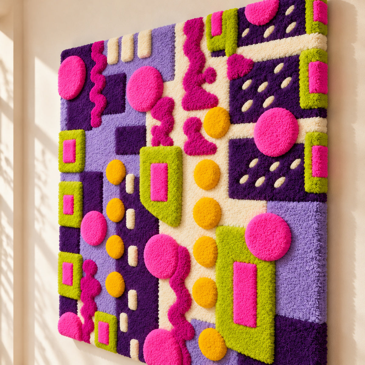 Violet Rhythm by Norma Chung — angled relief view
