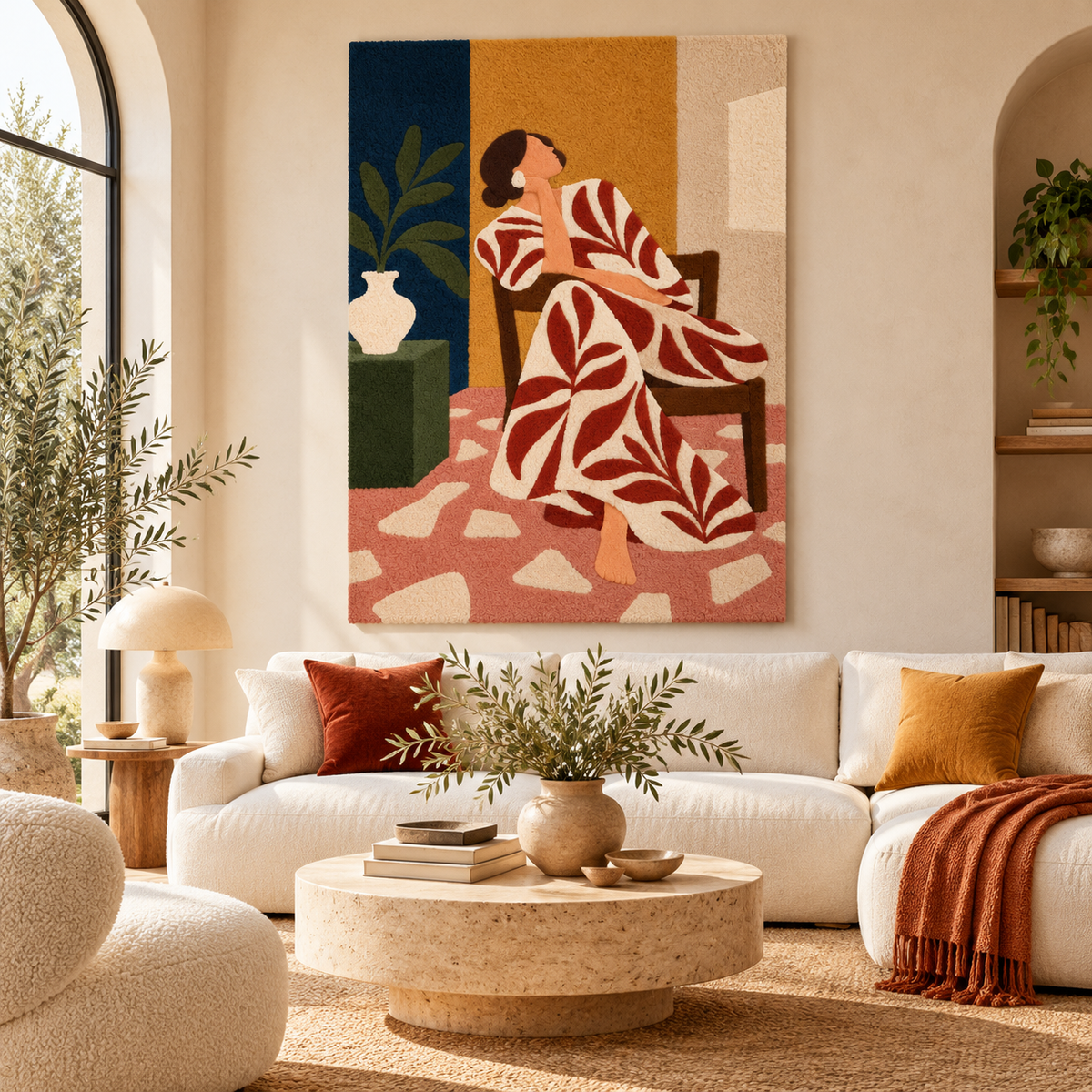 Ochre Afternoon Reverie by Hewn Earth Studio — room setting