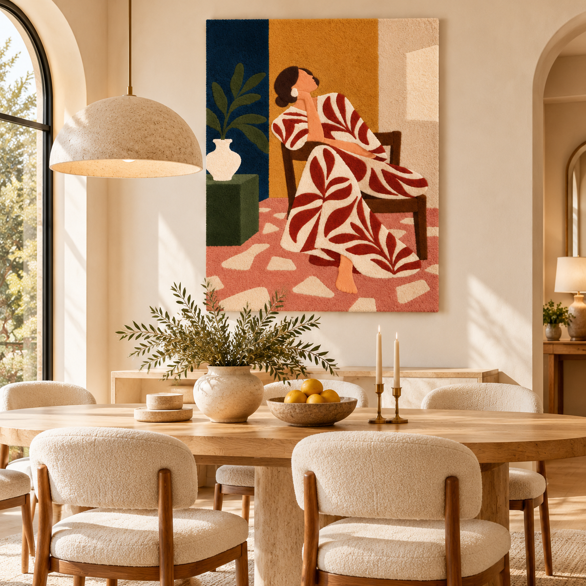 Ochre Afternoon Reverie by Hewn Earth Studio — room setting