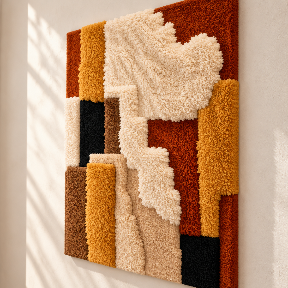 Ochre Cloud Relief by Hewn Earth Studio — angled relief view