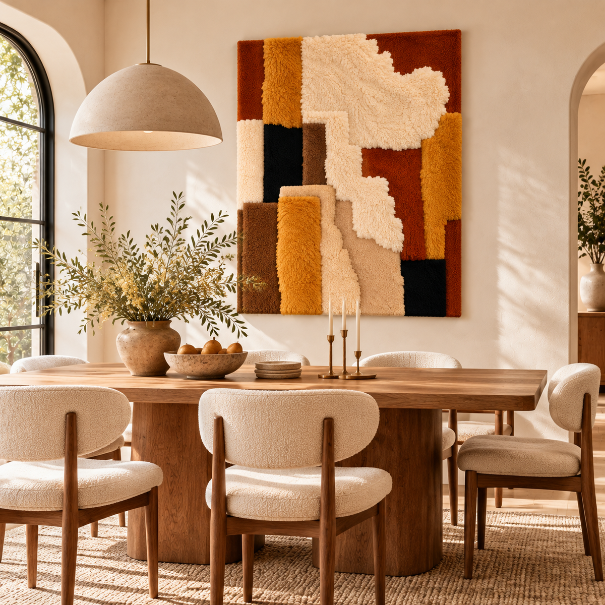 Ochre Cloud Relief by Hewn Earth Studio — room setting