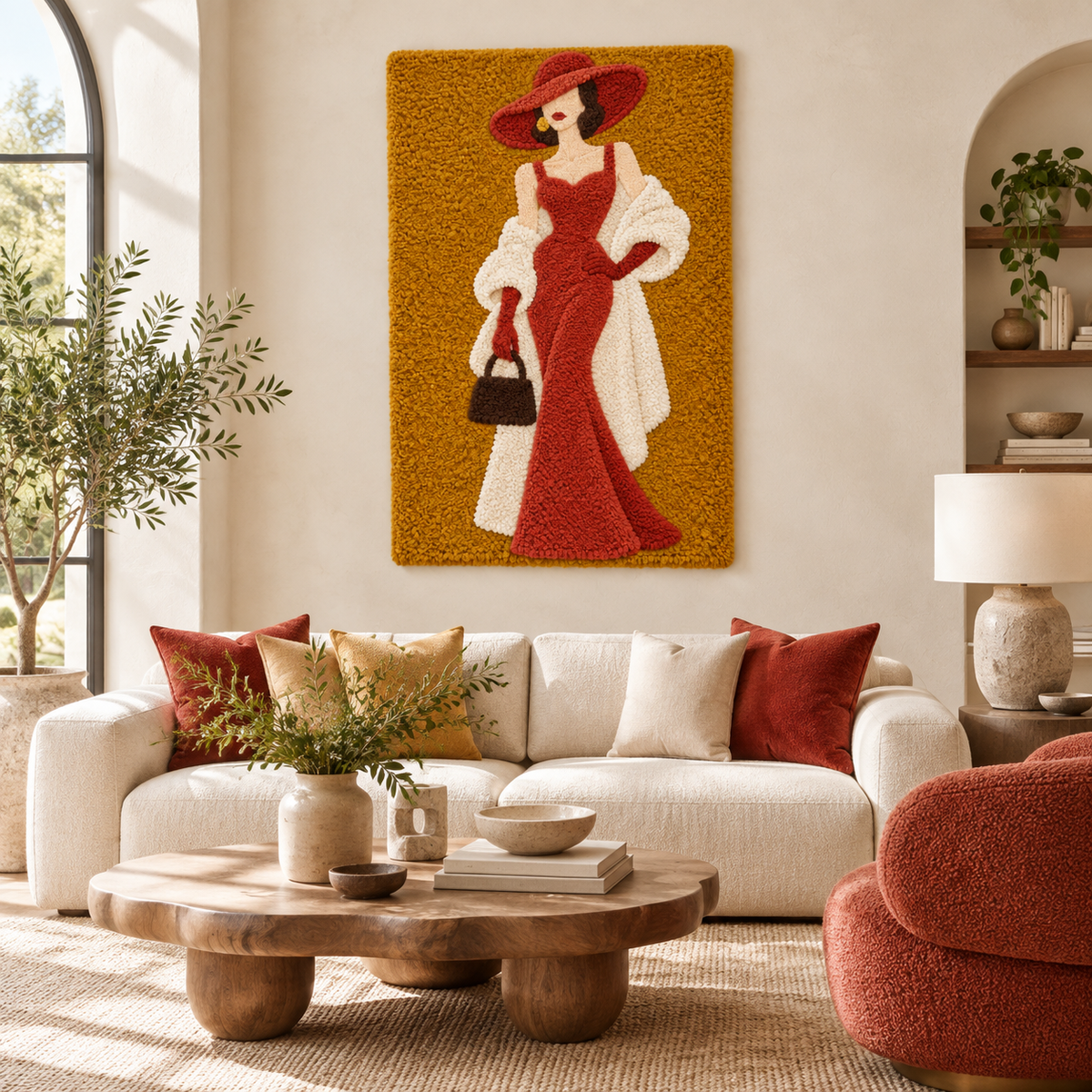 Ochre Evening Muse — front-facing room scene [room-front]