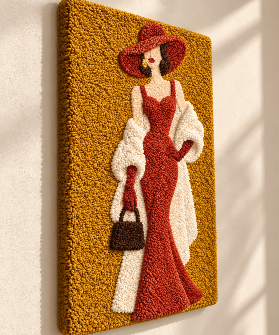 Ochre Evening Muse — angled relief view