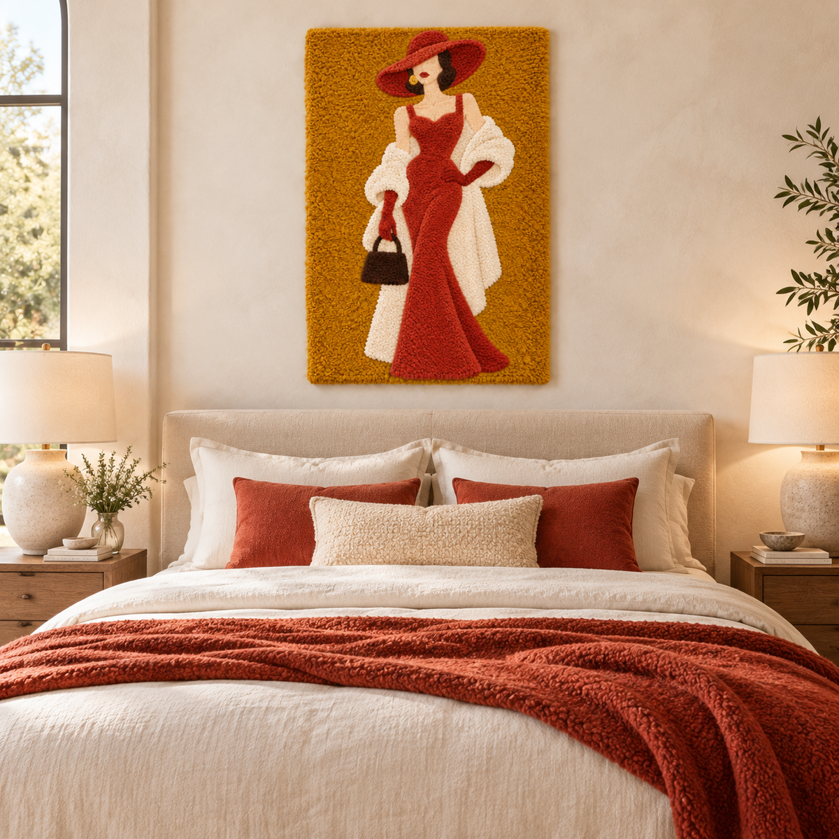 Ochre Evening Muse — room setting 1