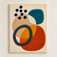 Ochre Orbit and Ink Pebbles
