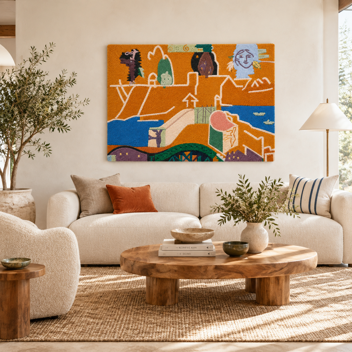 Ochre River Reverie — front-facing room scene