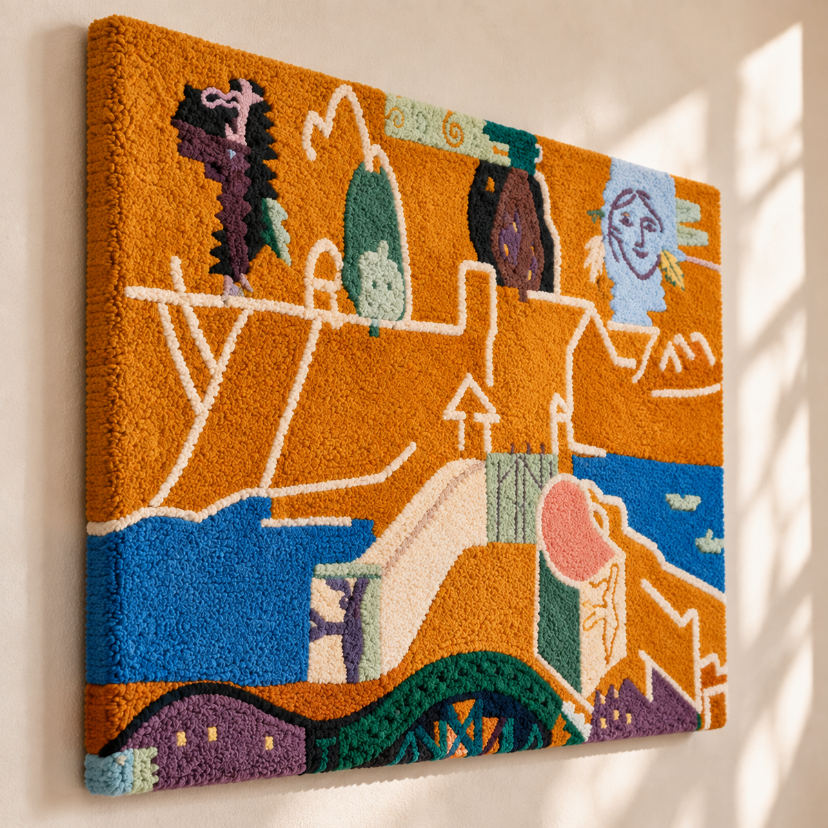 Ochre River Reverie — angled relief view