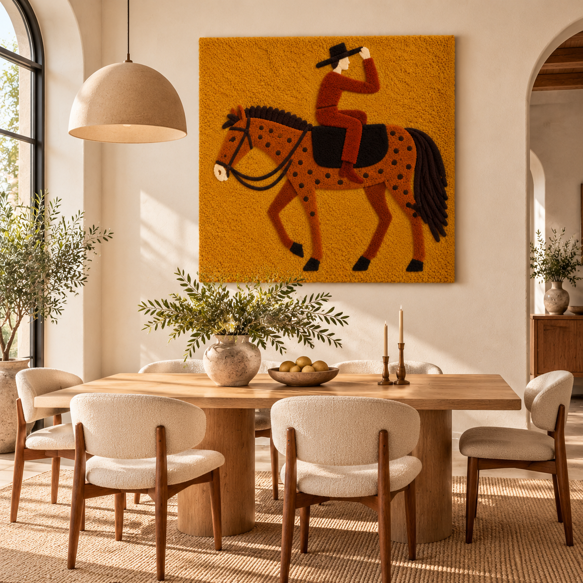 Ochre Trail Salute by Hewn Earth Studio — room setting