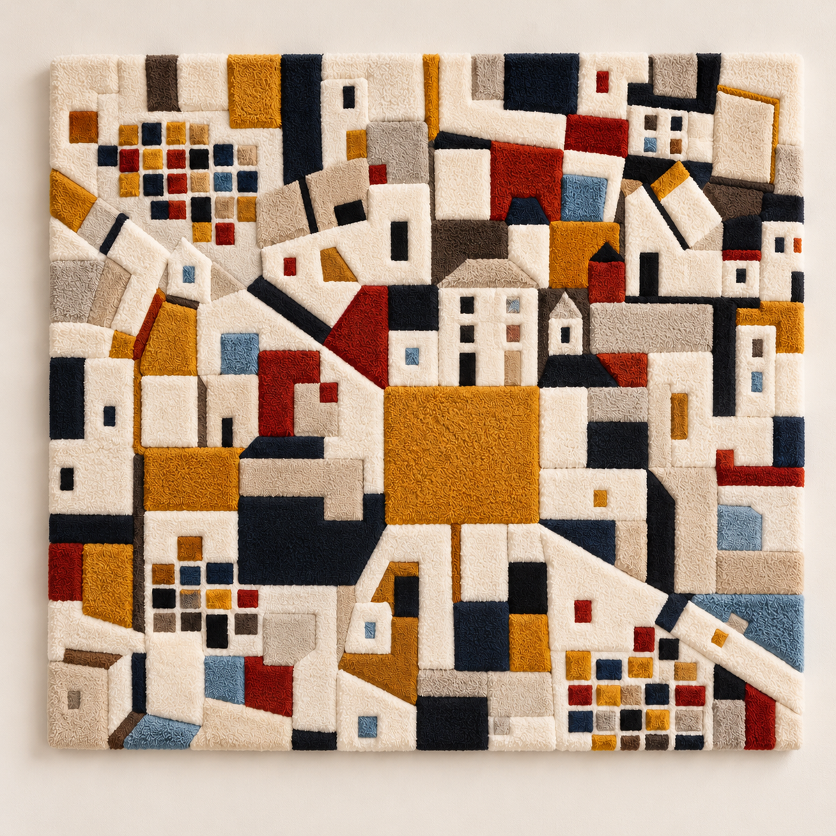 Ochre Village Mosaic by Hewn Earth Studio — front product view [product-light]
