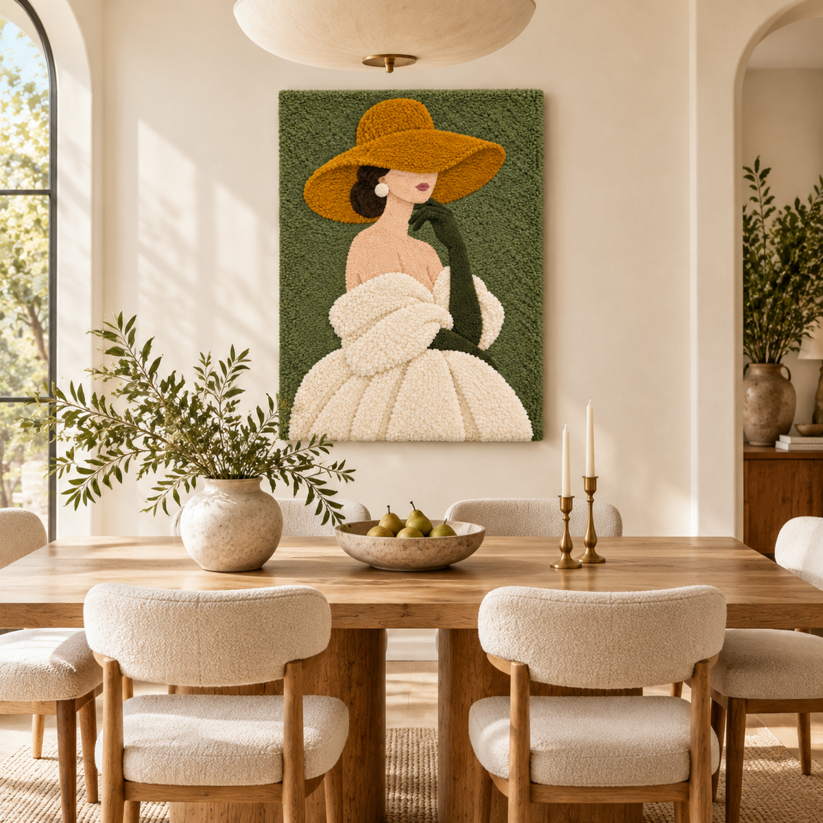 Olive Afternoon Muse — room setting 3