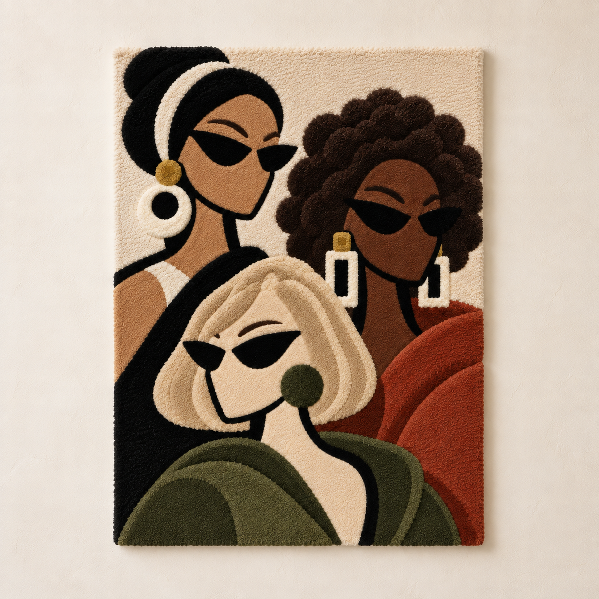 Olive and Rust Trio — front product view [product-light]