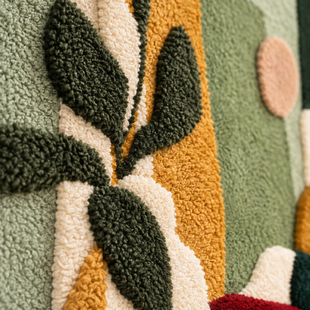 Olive Branch Studio — tufted wool texture detail