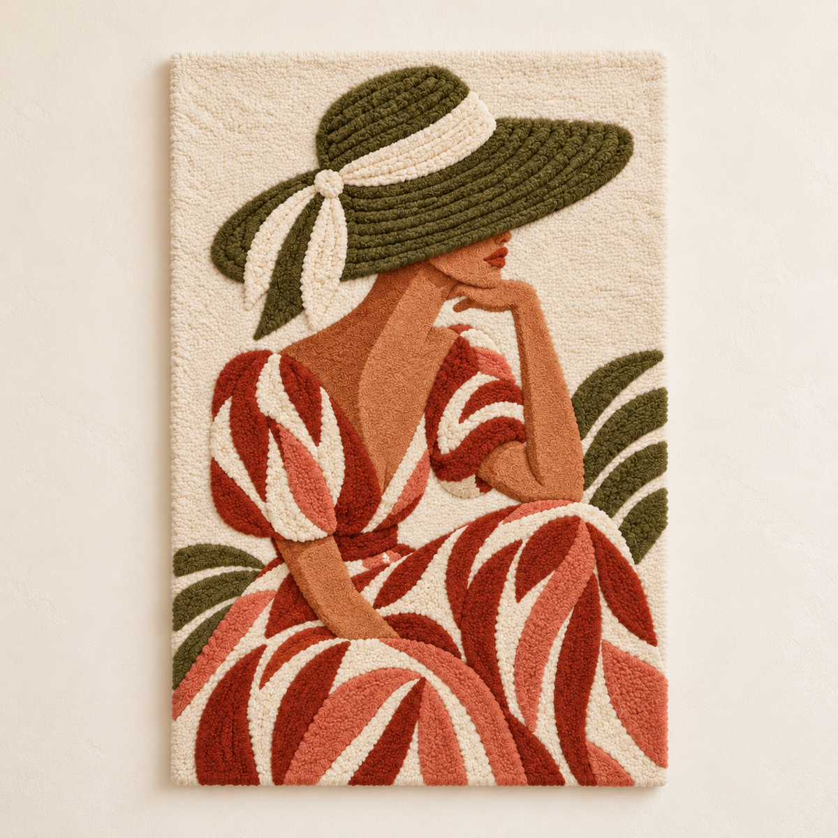 Olive Brim and Rust Leaves — front product view [product-light]