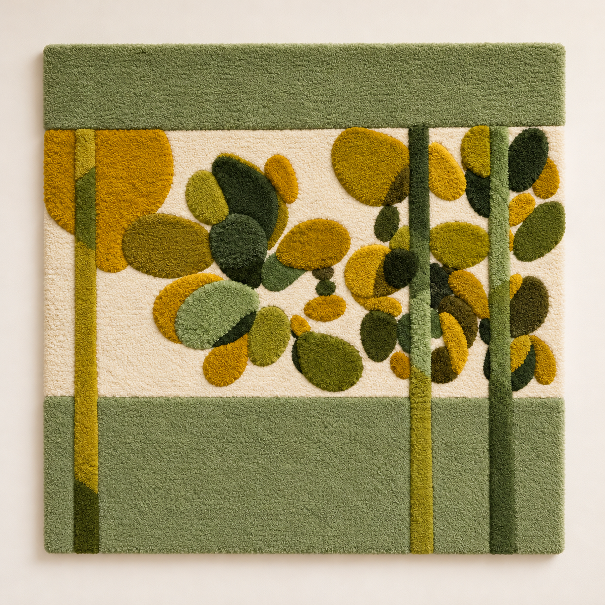 Olive Floating Leaves by Hewn Earth Studio — front product view [product-light]
