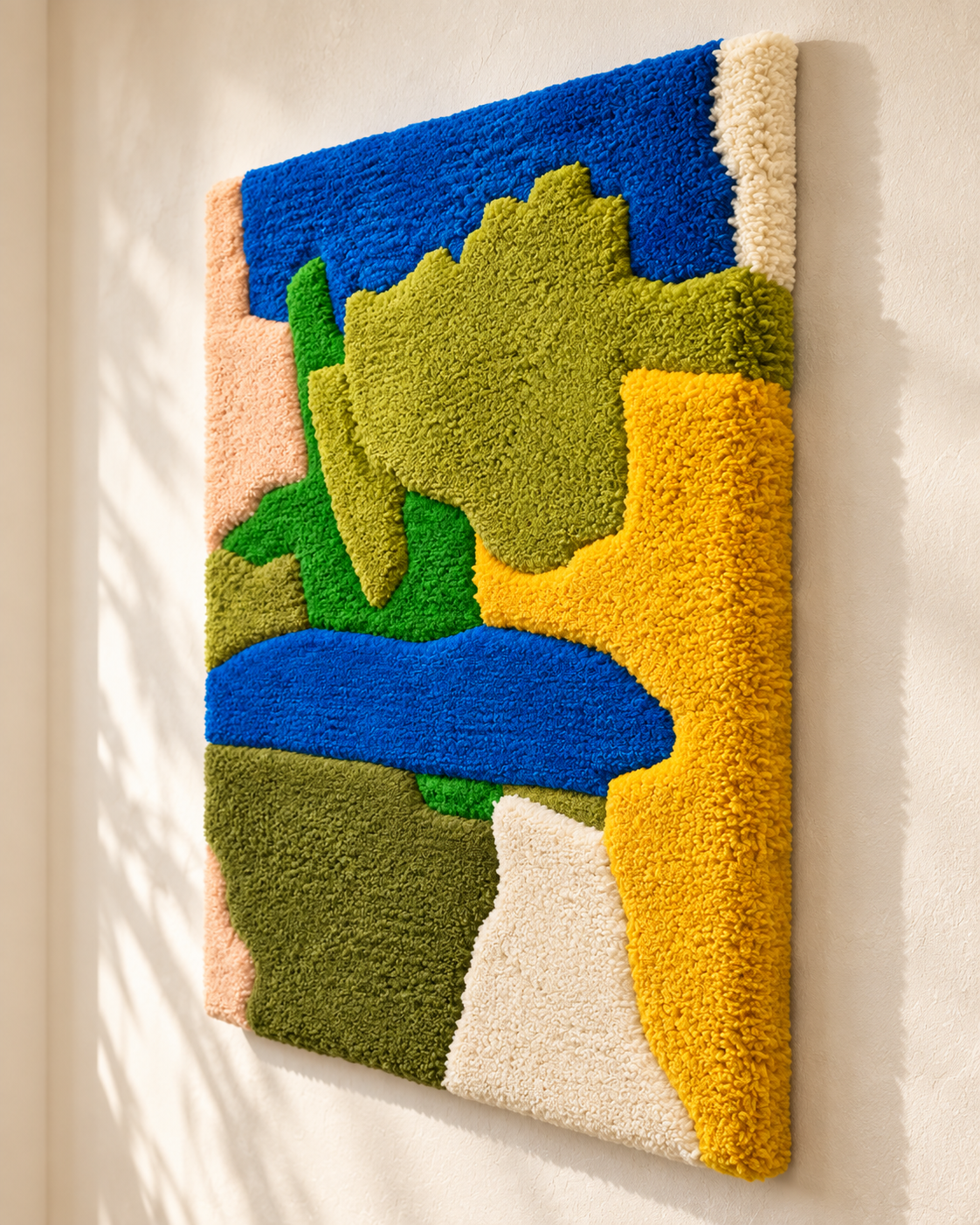 Olive Forms in Sunlight — angled relief view