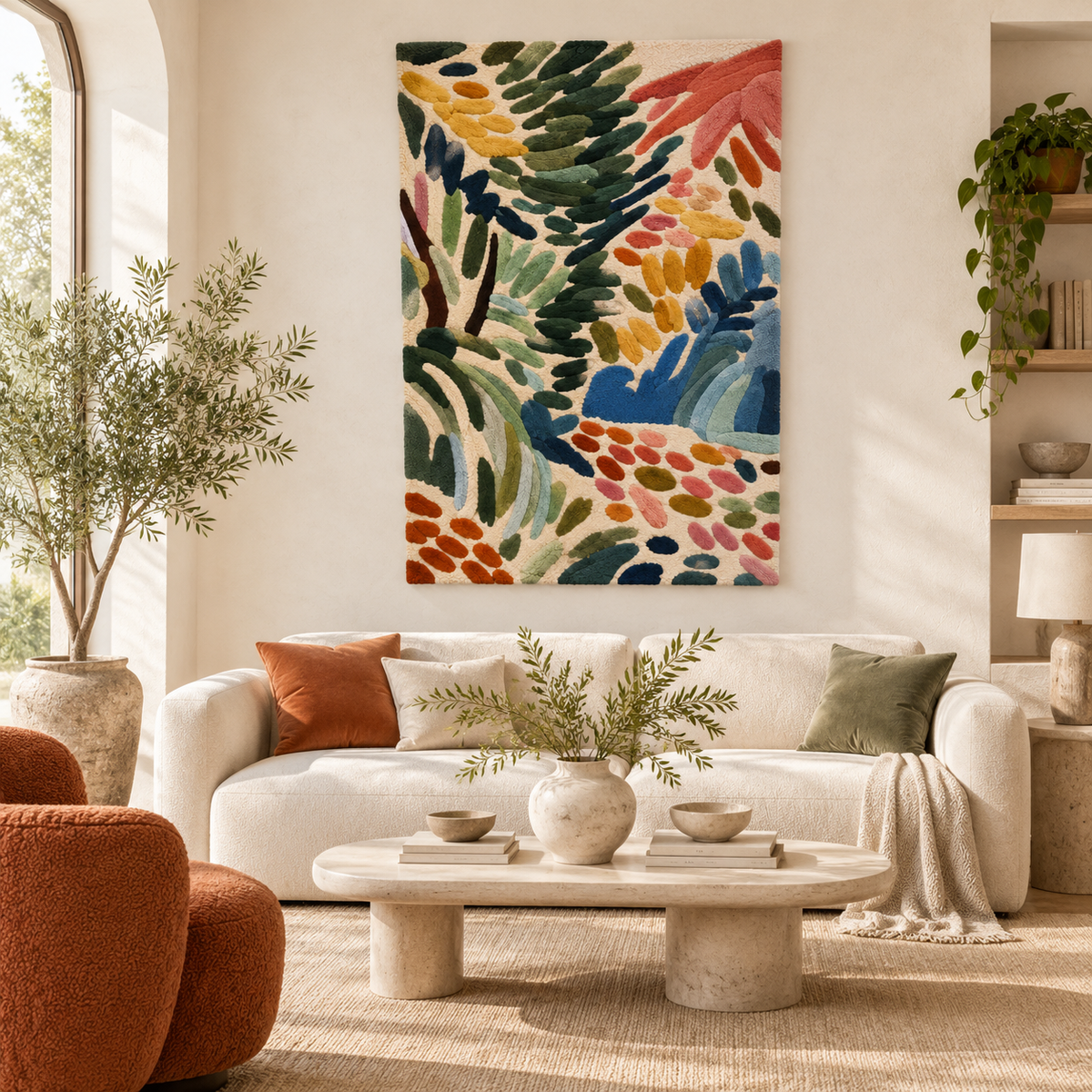 Olive Frond Mosaic — front-facing room scene [room-front]