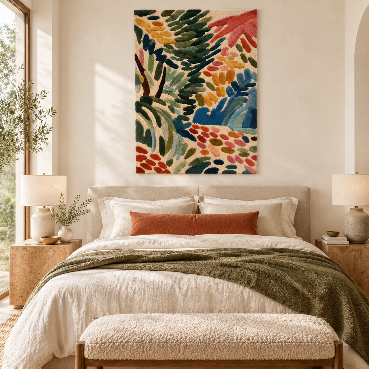 Olive Frond Mosaic — room setting 2
