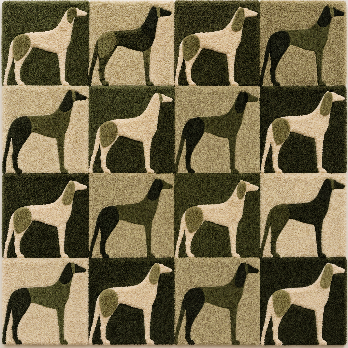 Olive Greyhound Parade by Hewn Earth Studio — additional product view