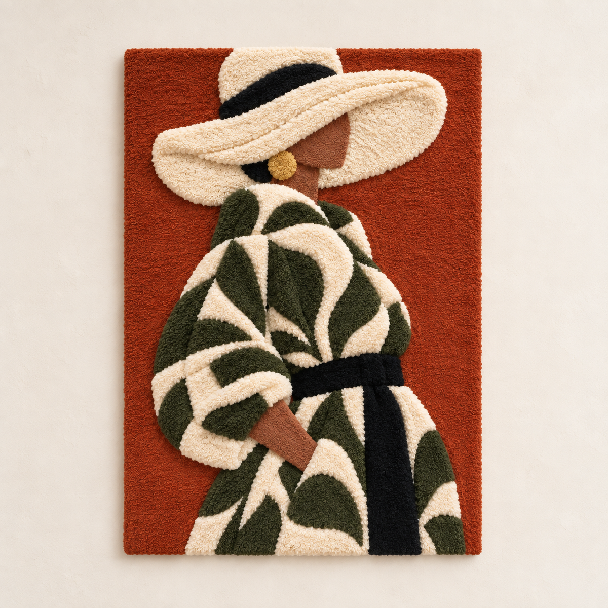 Olive Leaf Coat Muse — front product view [product-light]