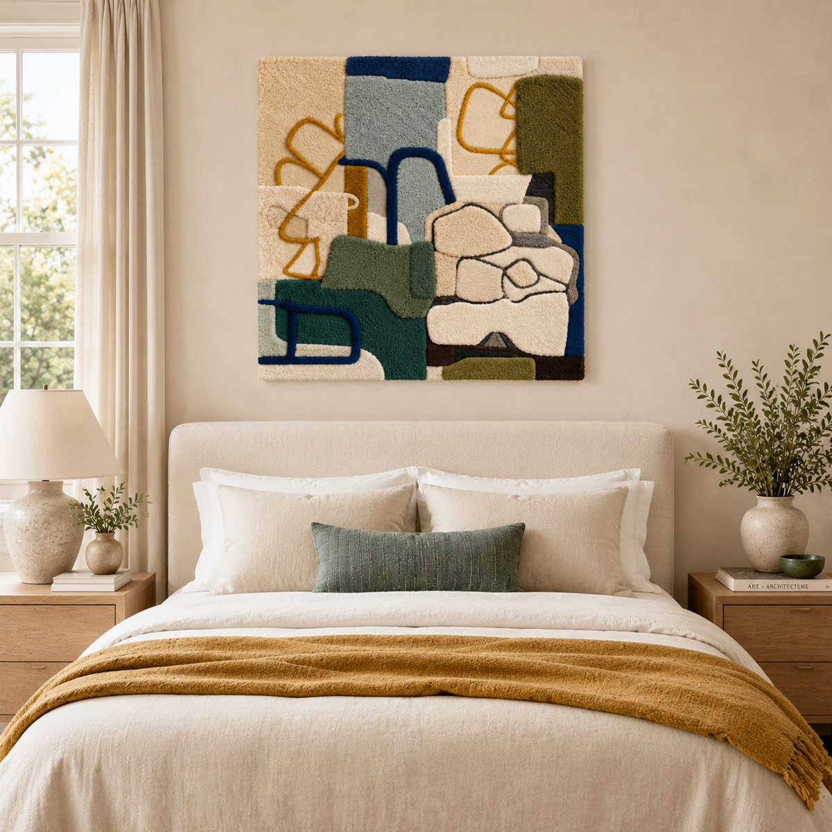 Olive Linework — room setting 2