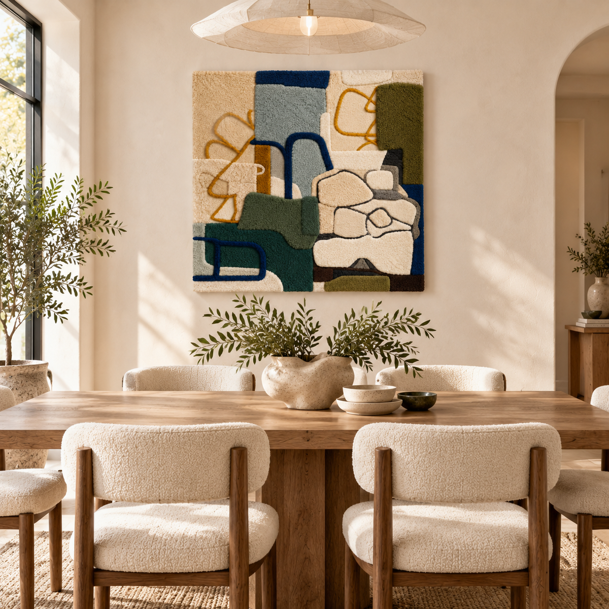 Olive Linework — room setting 3