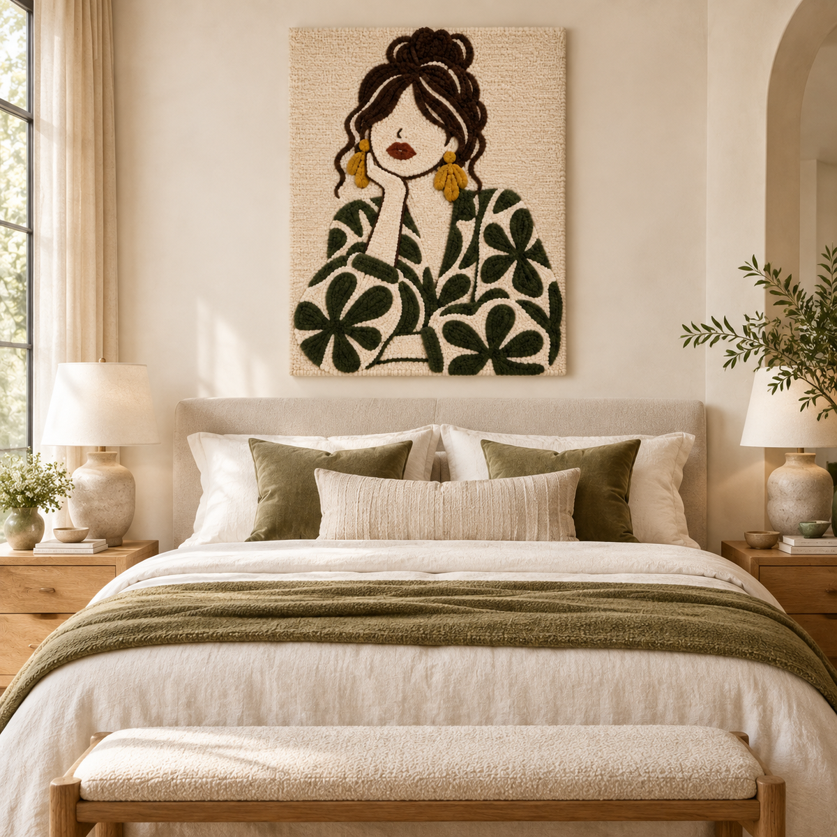 Olive Petal Daydream — room setting 1