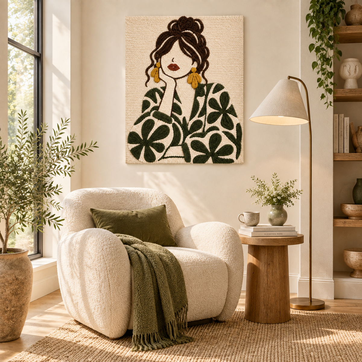 Olive Petal Daydream — room setting 2
