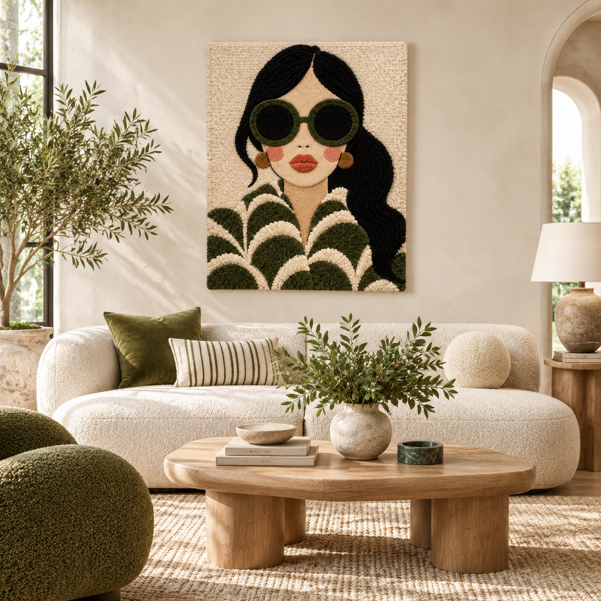 Olive Scallop Muse — front-facing room scene [room-front]