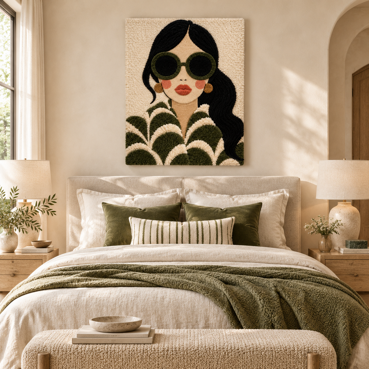 Olive Scallop Muse — room setting 1