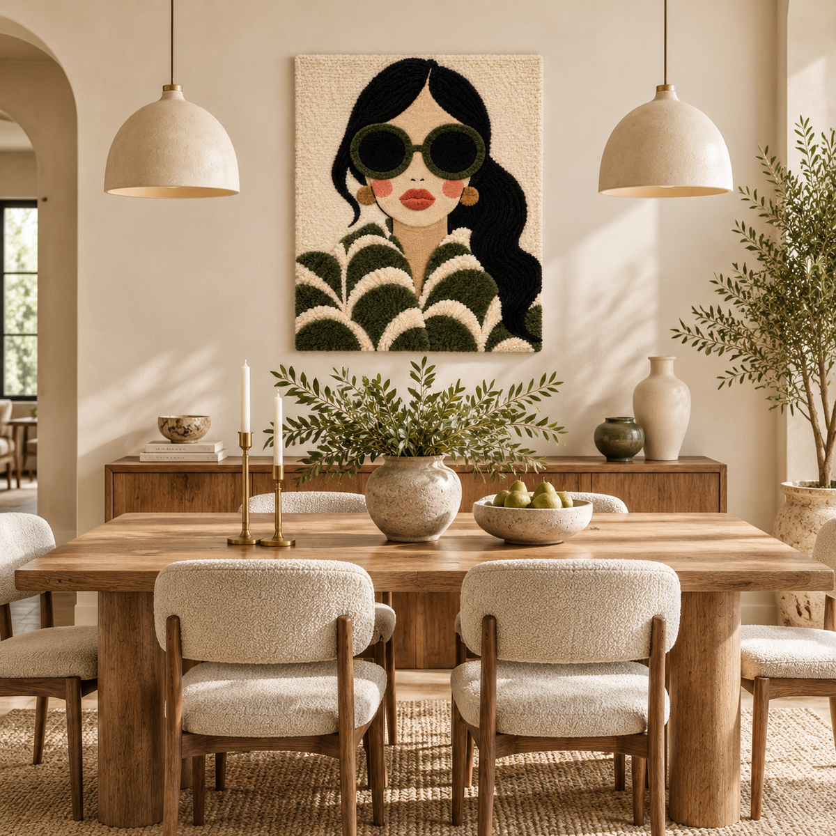 Olive Scallop Muse — room setting 2
