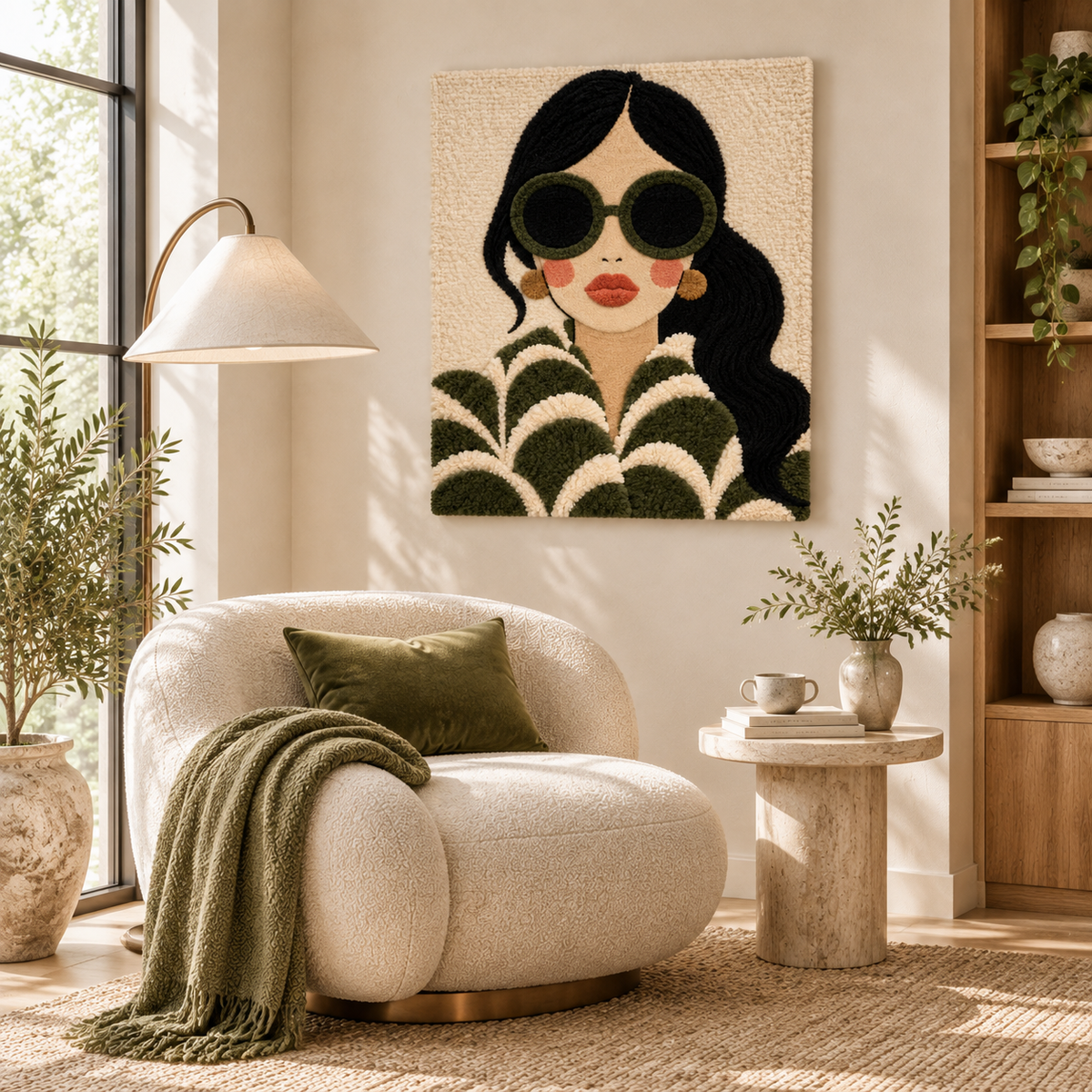 Olive Scallop Muse — room setting 3