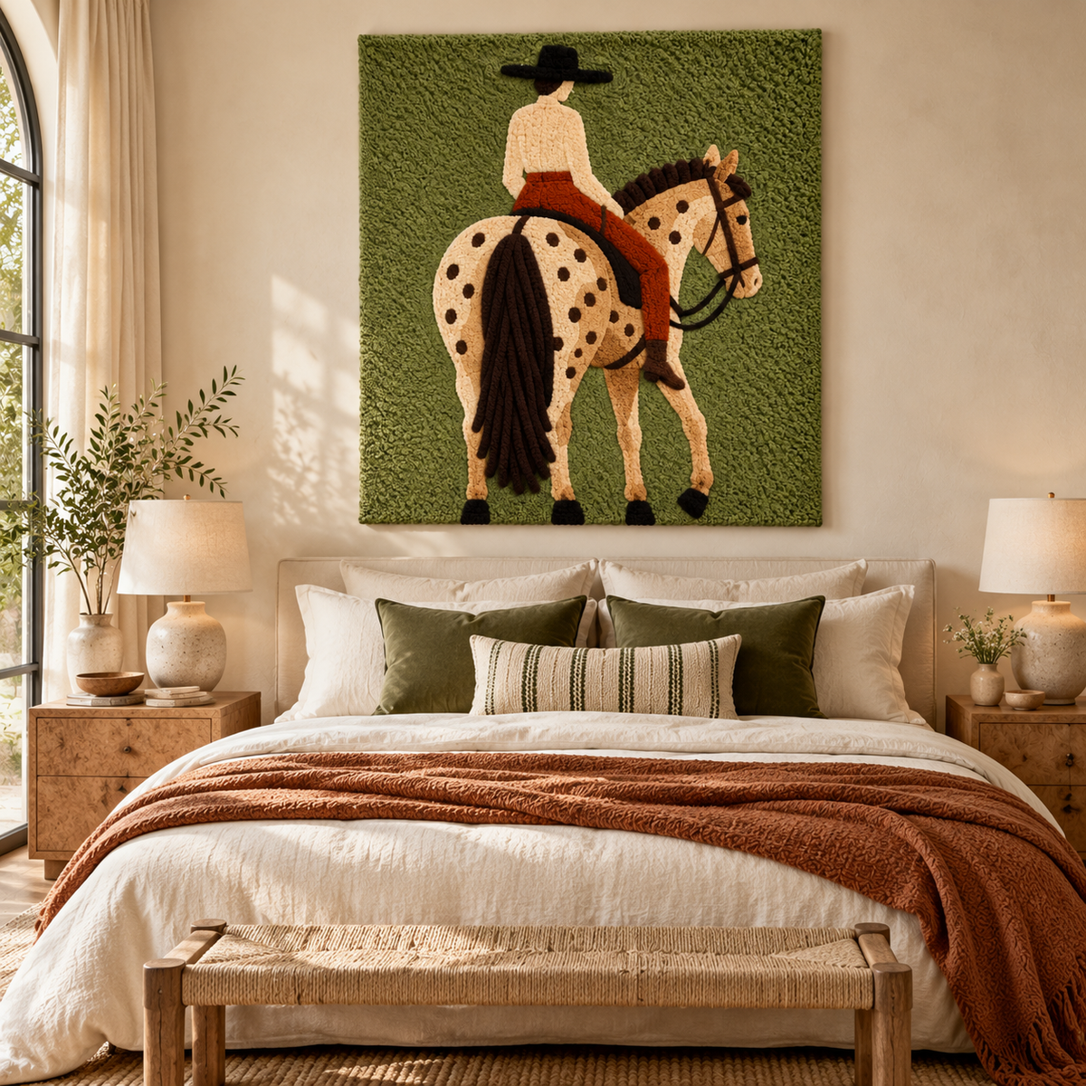 Olive Spotted Horse by Hewn Earth Studio — room setting