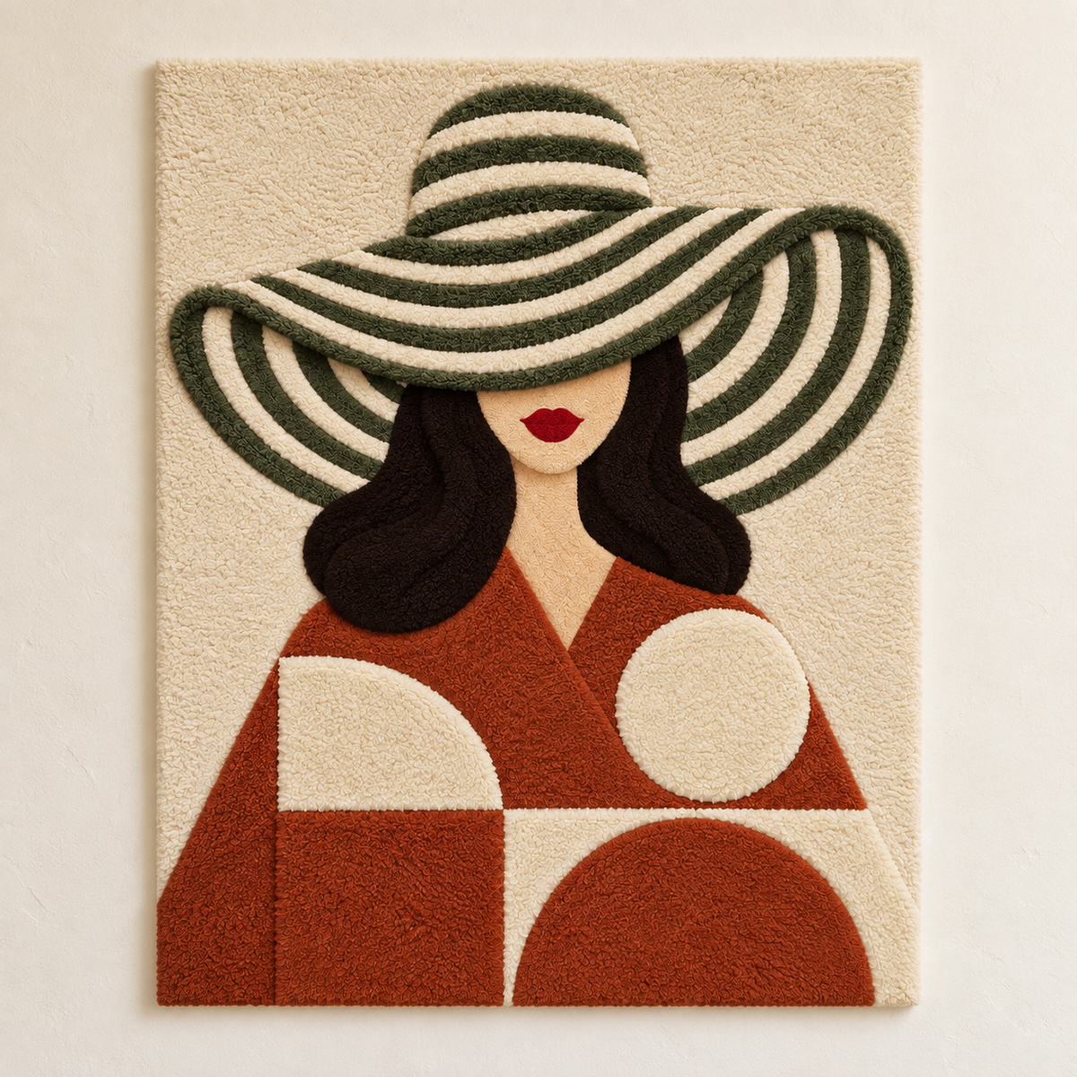 Olive Stripes Terracotta Muse — front product view [product-light]
