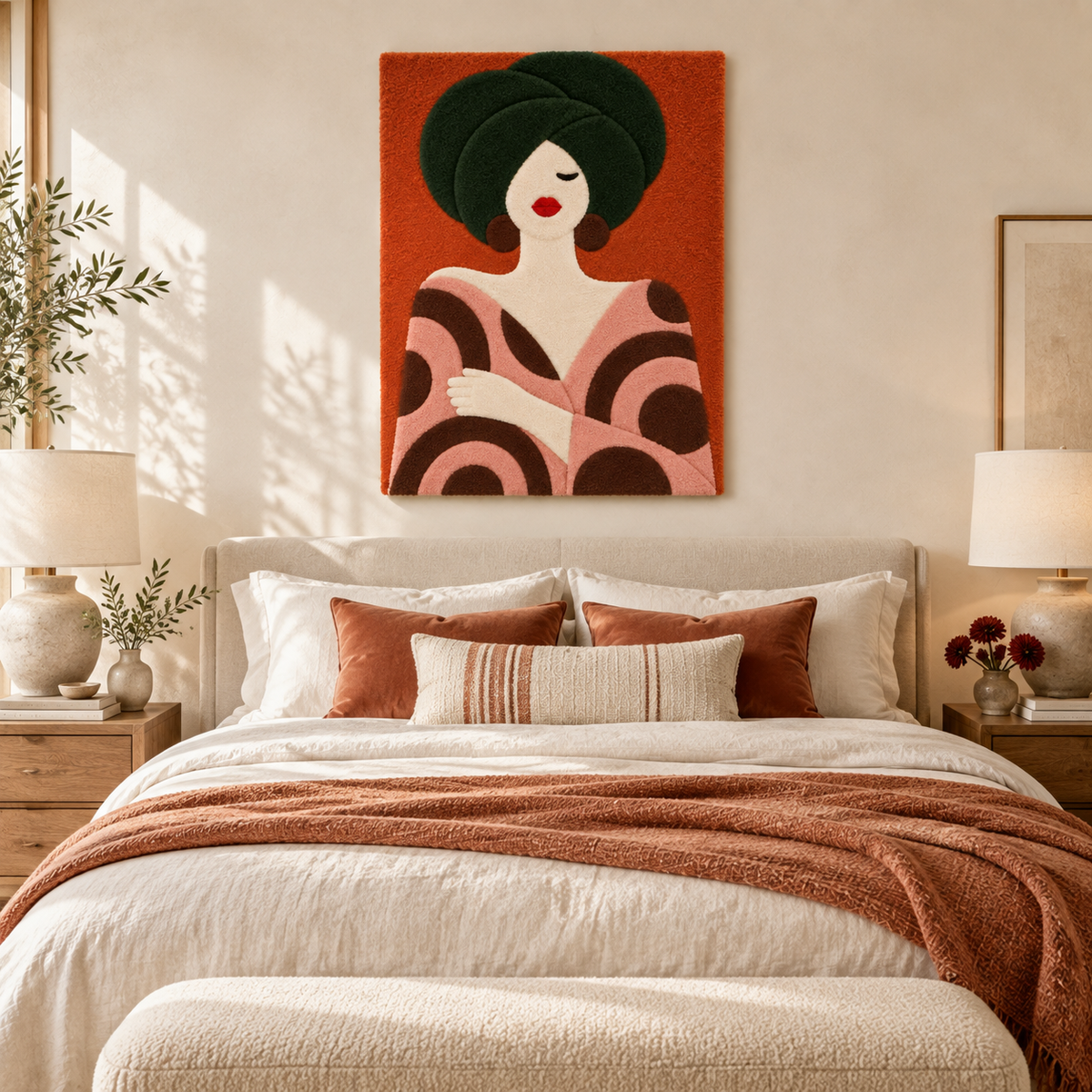 Olive Turban Blush Reverie — room setting