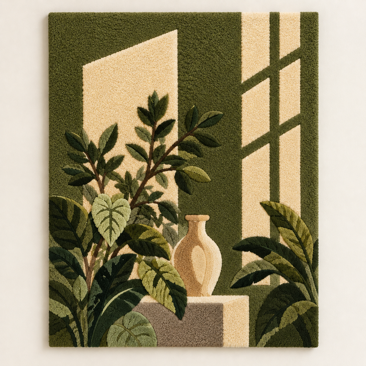 Olive Window Stillness by Hewn Earth Studio — front product view [product-light]