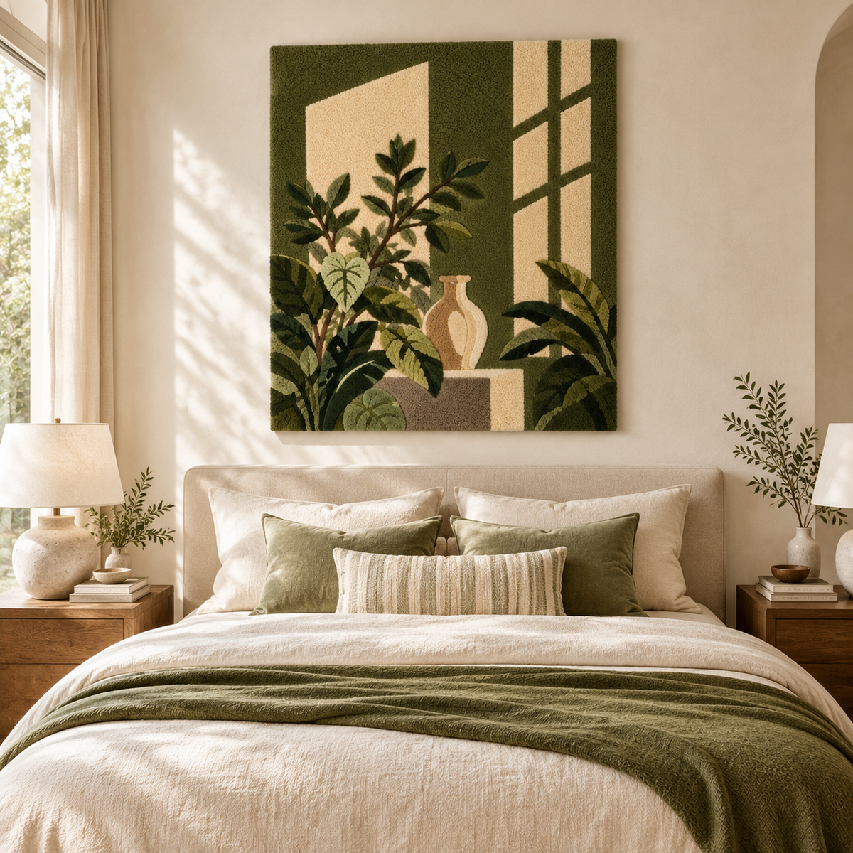 Olive Window Stillness by Hewn Earth Studio — room setting