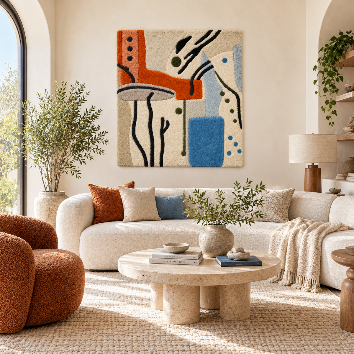 Orange Line Improvisation — front-facing room scene