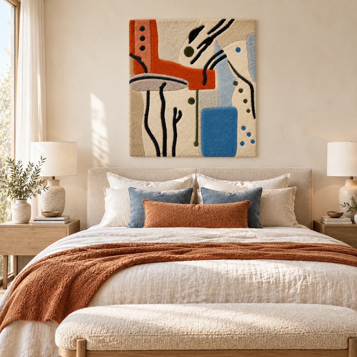 Orange Line Improvisation — room setting 2