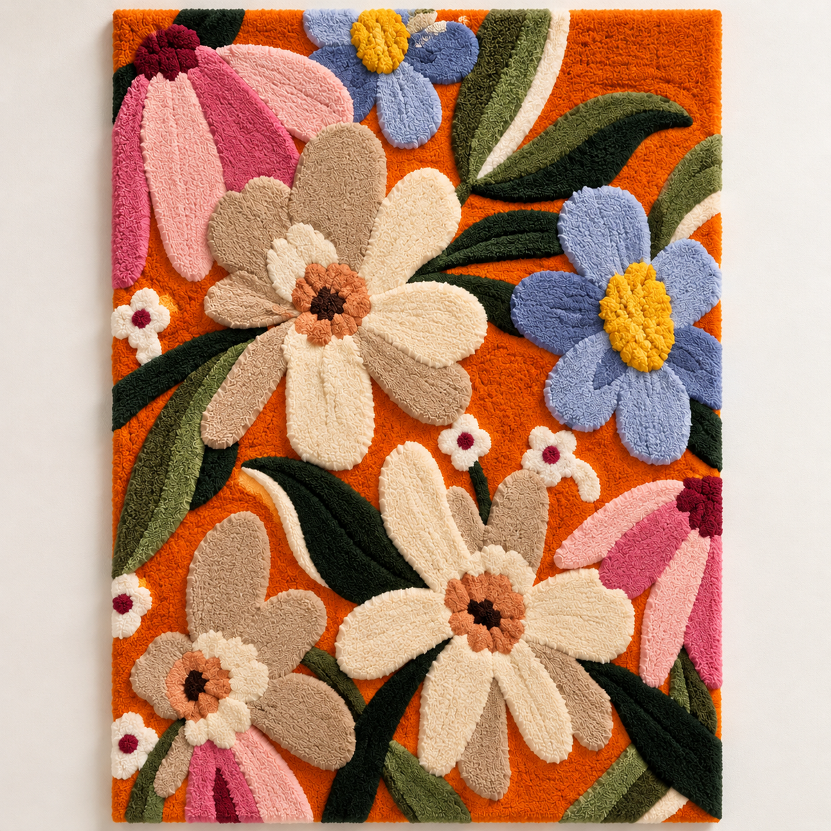 Orange Meadow Blooms by Hewn Earth Studio — front product view [product-light]