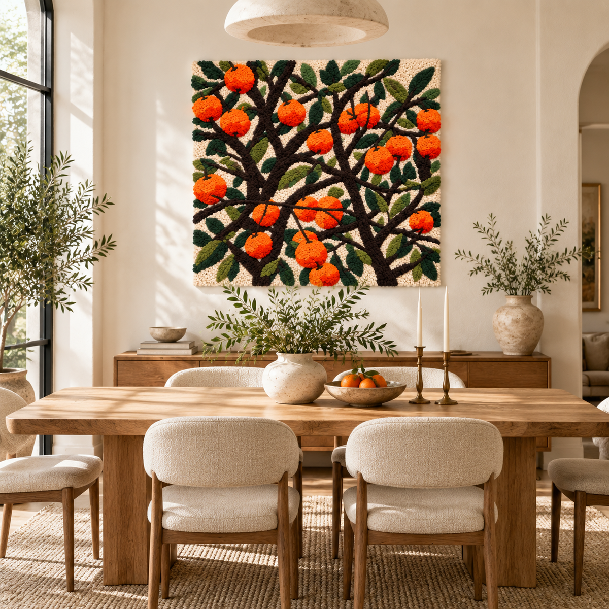 Oranges in the Canopy — room setting 3