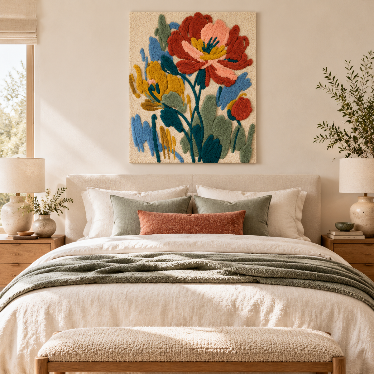 Painterly Poppies at Daybreak — room setting 2